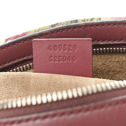 Gucci GG Supreme Monogram Blooms Small Boston Beige Multicolor Dry Rose 7 of 19