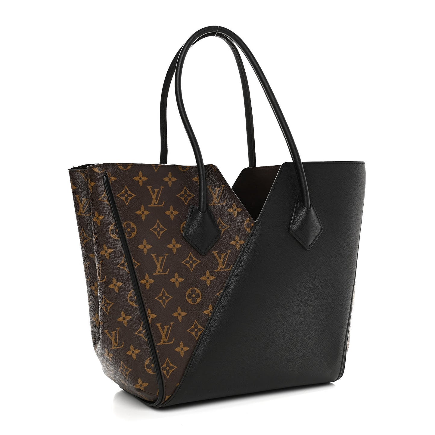 Calfskin Monogram Kimono Tote Black