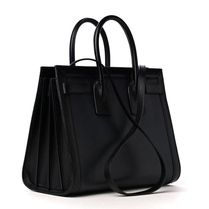 Saint Laurent Calfskin Small Bi-Color Sac De Jour Marine Black 2 of 4