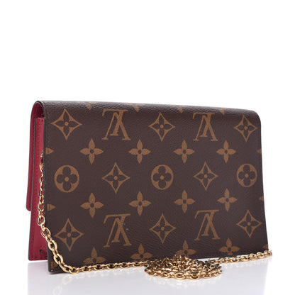 Louis Vuitton Monogram Flore Chain Wallet Fuchsia 3 of 10