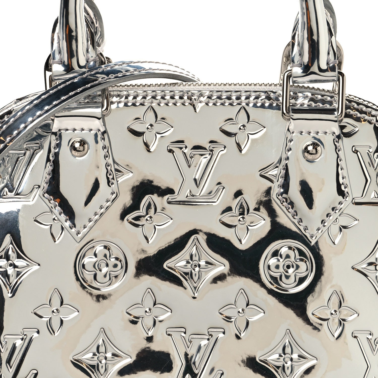 Louis Vuitton Monogram Miroir Alma BB Silver Silver 7 of 12