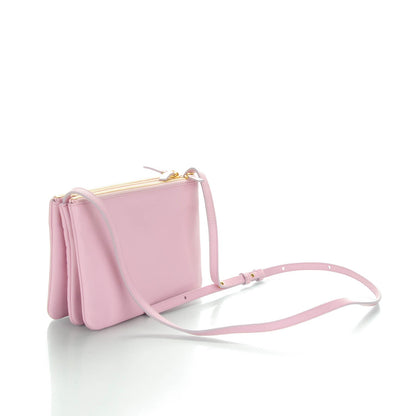 Celine Lambskin Small Trio Crossbody Bag Pink 3 of 9