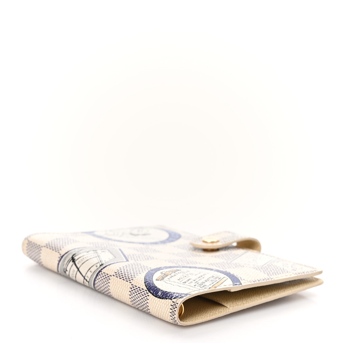 Damier Azur Patch Small Ring Agenda Cover