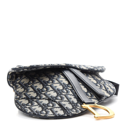 Christian Dior Oblique Saddle Belt Bag Blue 3 of 7