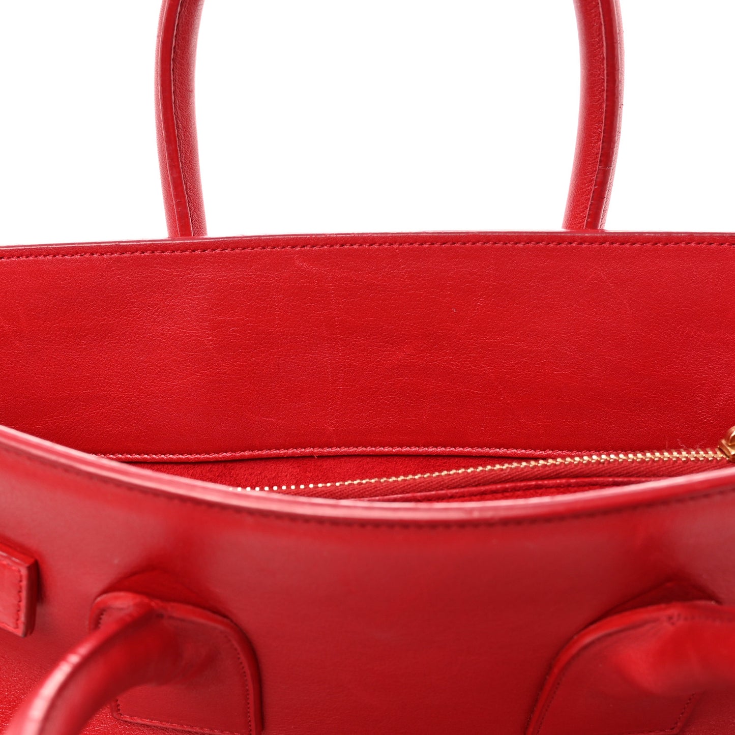 Calfskin Small Sac De Jour Lipstick Red