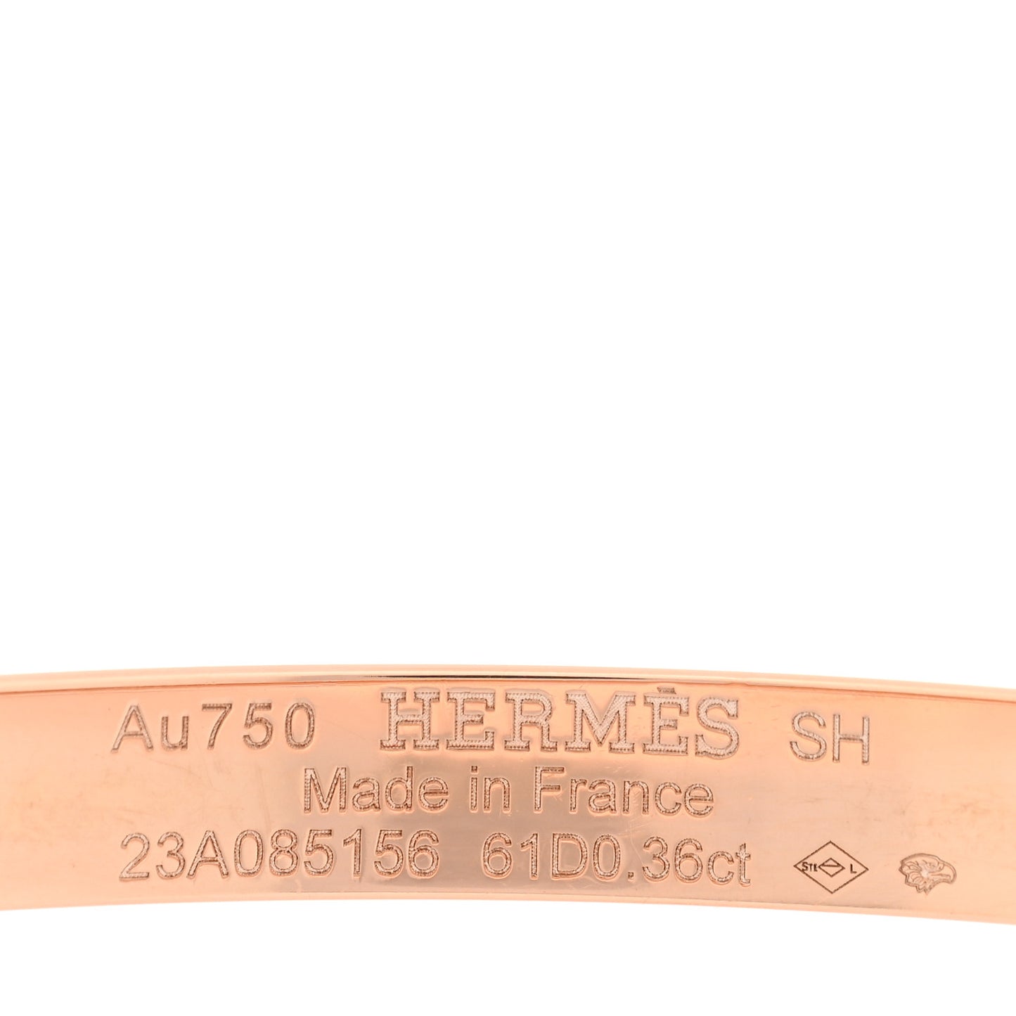 18K Rose Gold Diamond PM Kelly Pave Bracelet SH