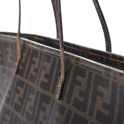 Fendi Zucca Spalmati Print Large Roll Tote Tobacco Multicolor 18 of 22