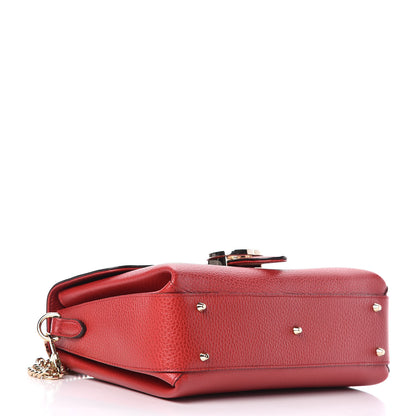 Gucci Dollar Calfskin Interlocking G Top Handle Shoulder Bag Red 4 of 10