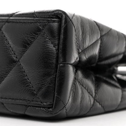 Chanel Shiny Aged Calfskin Quilted Nano Kelly Shopper Black 10 of 11