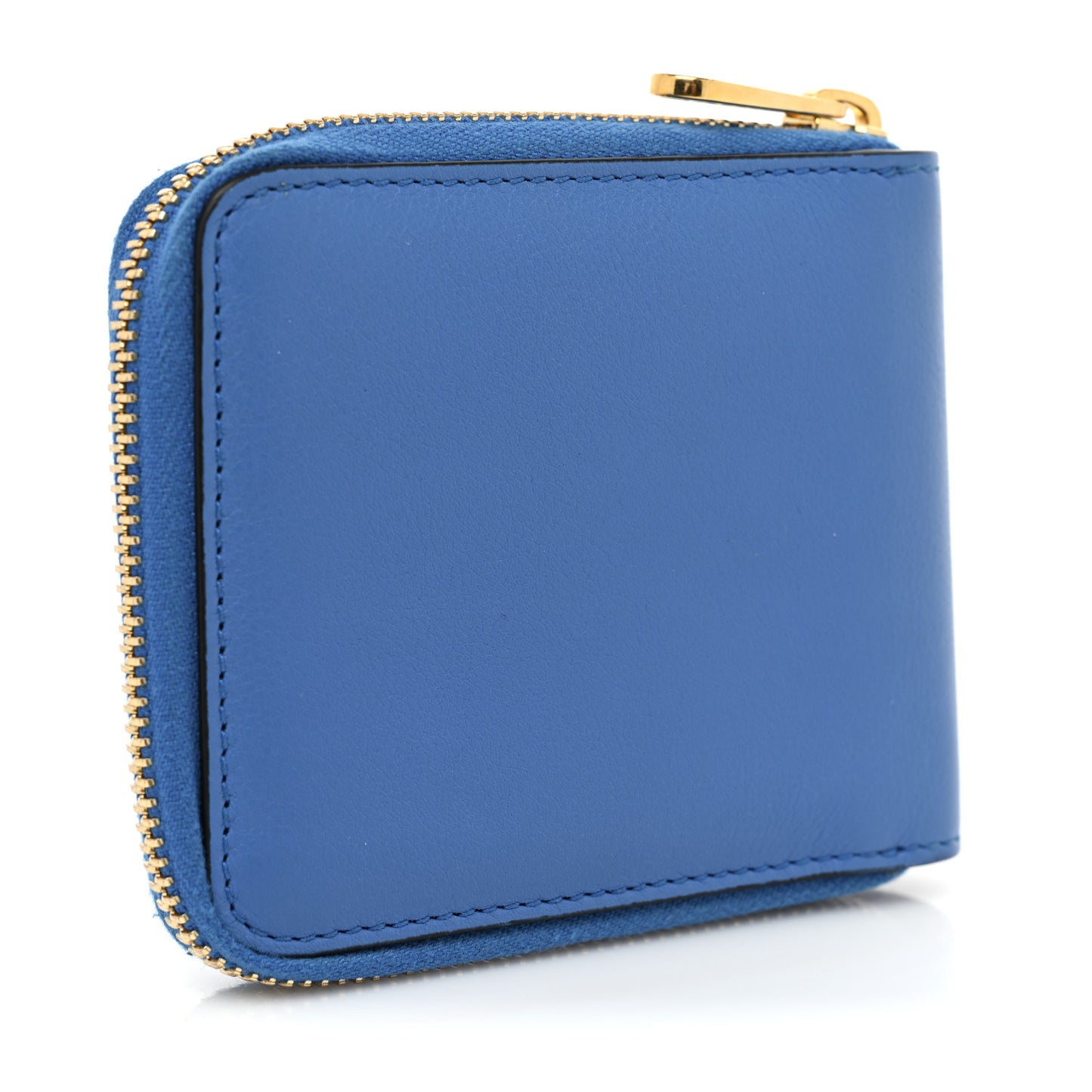 Vitello Eclipse Interlocking G Zip Around Card Case Wallet Bright Splash Carrot Orange