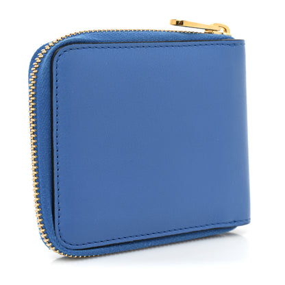 Gucci Vitello Eclipse Interlocking G Zip Around Card Case Wallet Bright Splash Carrot Orange 3 of 12
