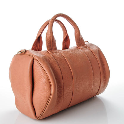 Alexander Wang Pebbled Lambskin Rocco Tan Pale Gold Hardware 3 of 8
