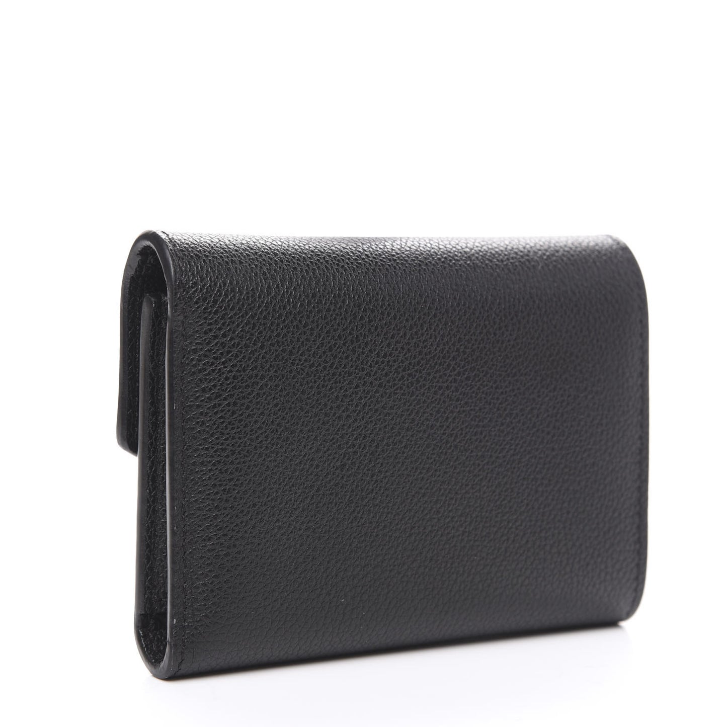 Soft Calfskin My LockMe Compact Wallet Black