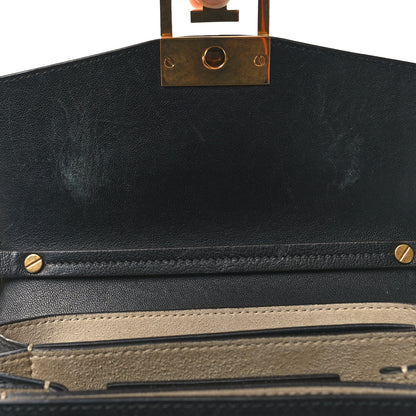 Givenchy Crinkled Patent Lambskin Small GV3 Shoulder Bag Black Burgundy 12 of 15