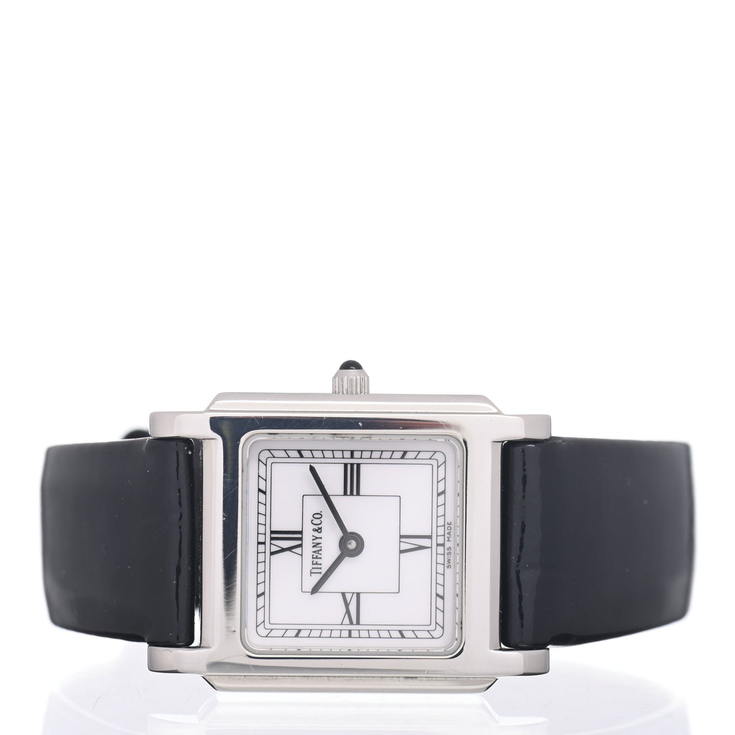Stainless Steel Calfskin 24mm Classic Square Quartz Watch