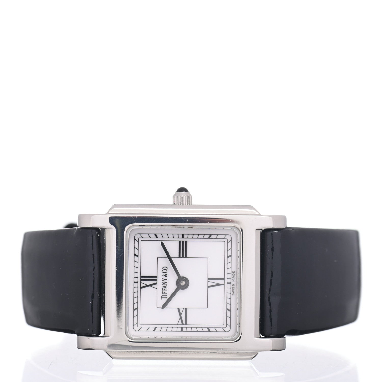 Tiffany Stainless Steel Calfskin 24mm Classic Square Quartz Watch 2 of 4
