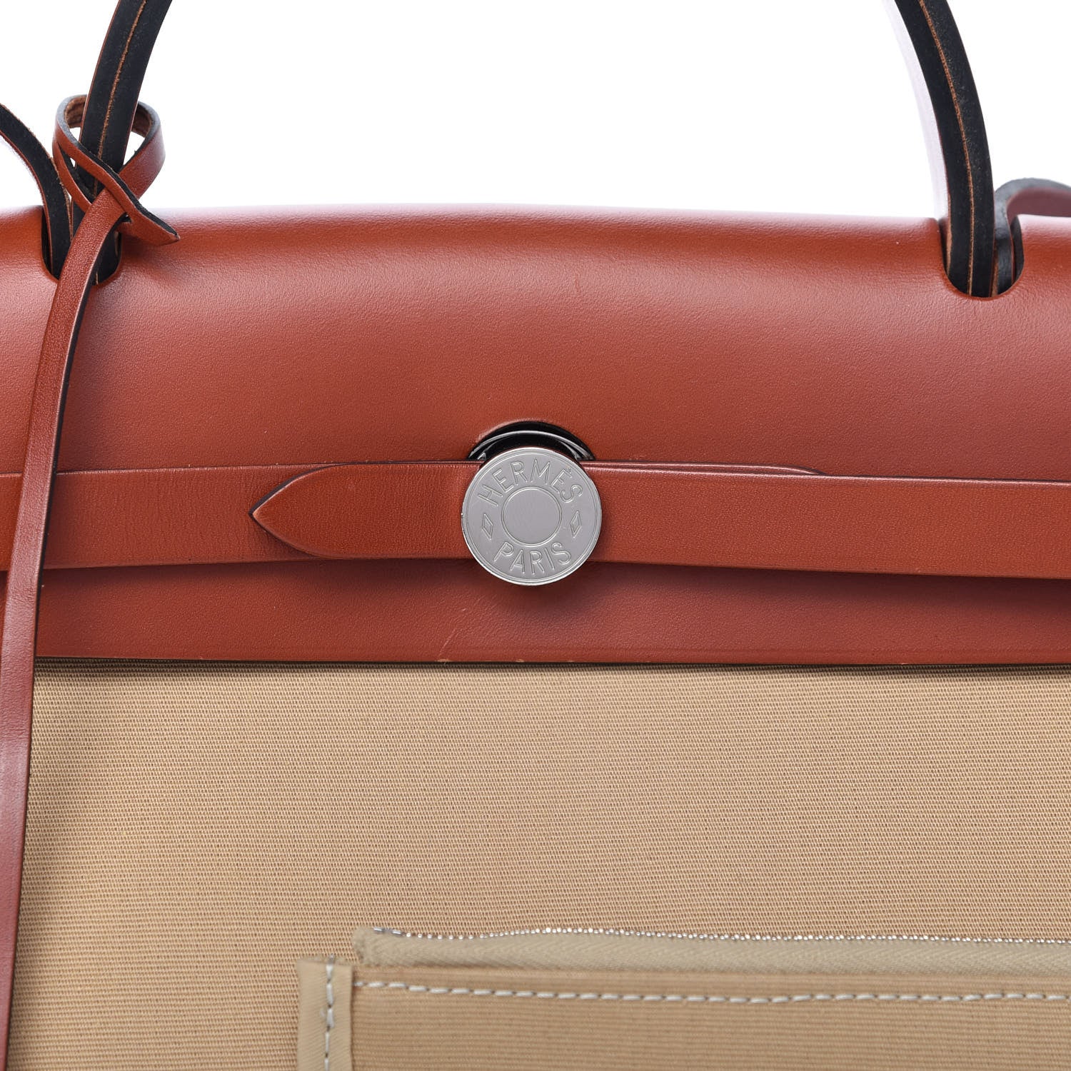 Hermes Vache Hunter Toile Herbag Zip 31 PM Trench Cuivre 8 of 10
