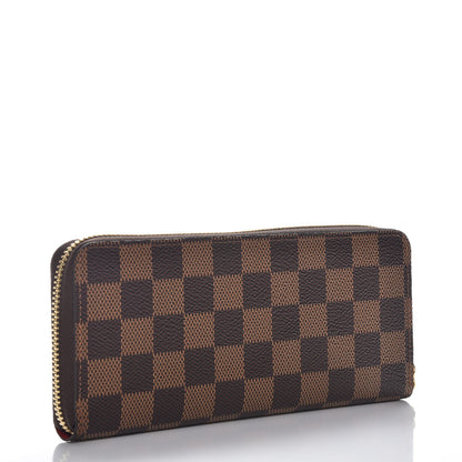 Louis Vuitton Damier Ebene Clemence Wallet Cherry 3 of 7
