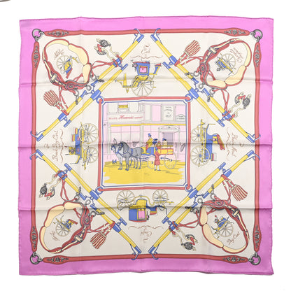 Hermes Silk Palonniers Scarf 70 Violine Gris Perle 1 of 4
