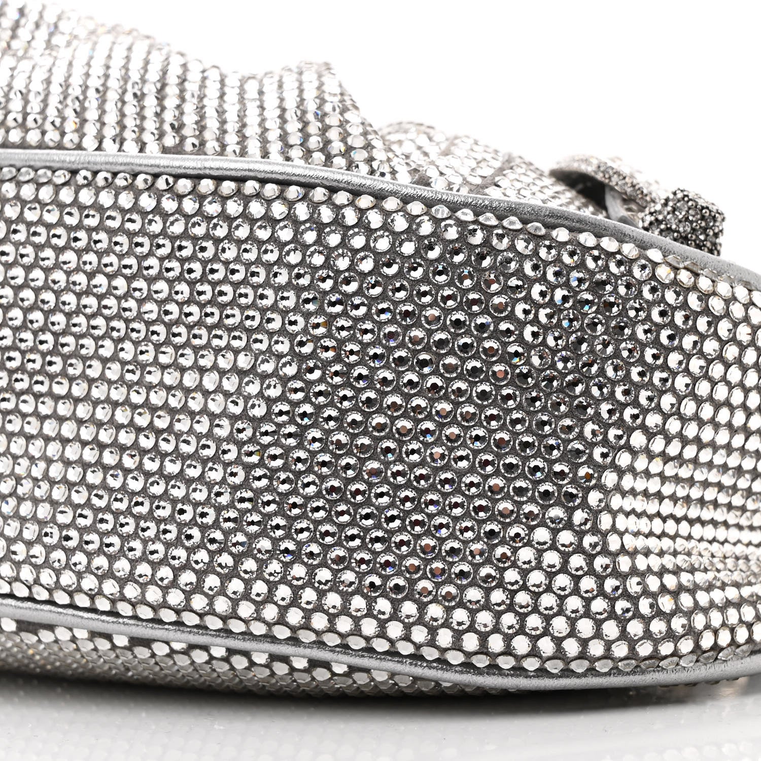 Balenciaga Rhinestone Encrusted Le Cagole Shoulder Bag XS Silver 12 of 12