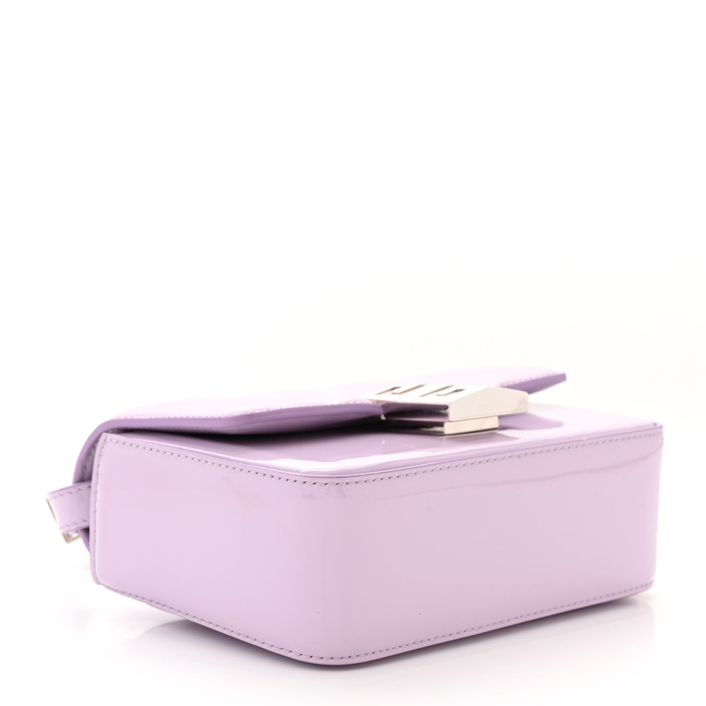 Patent 4G Small Padded Crossbody Bag Lilac
