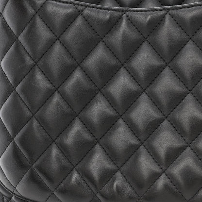 Chanel Calfskin Quilted Large Cambon Tote Black White 18 of 19