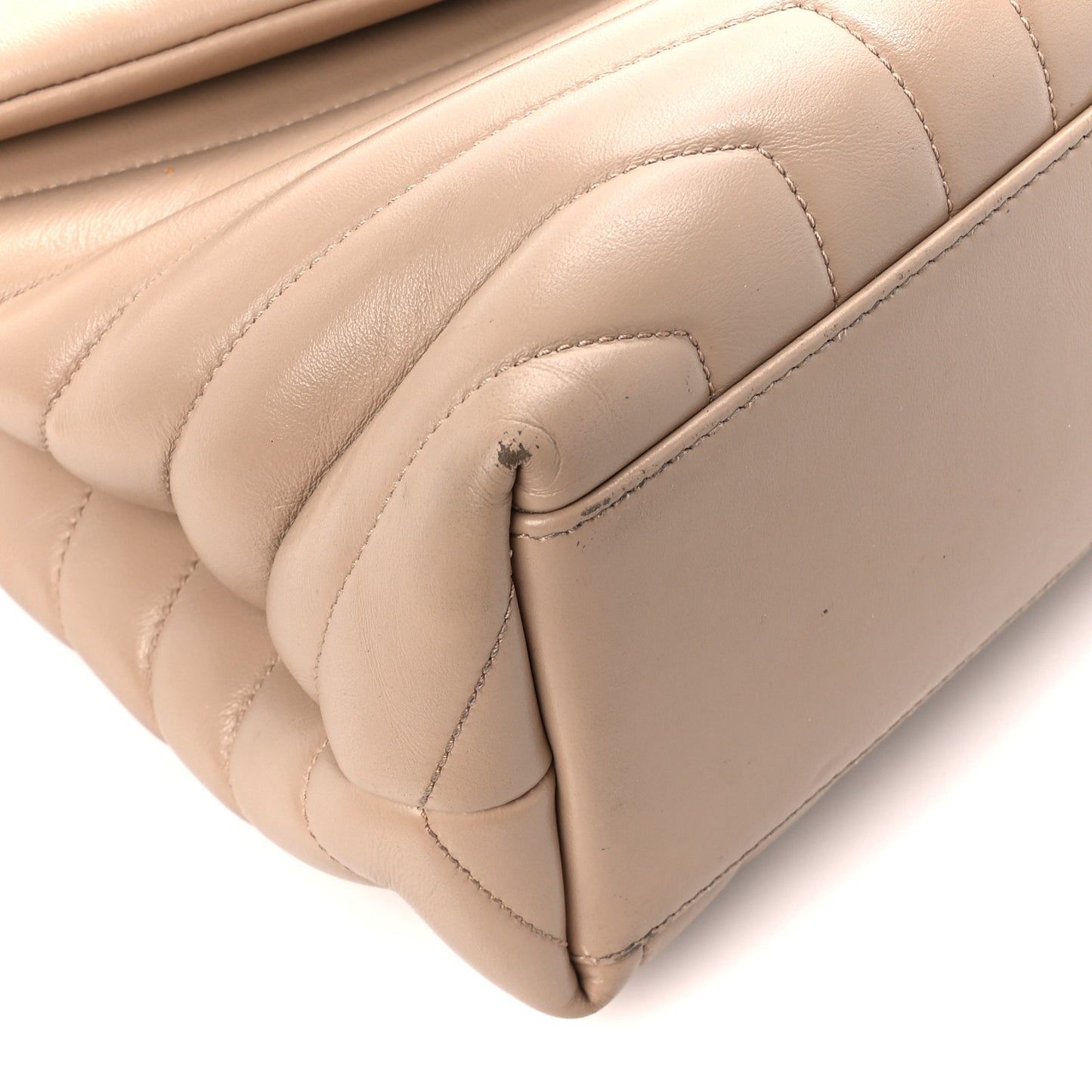 Calfskin Y Quilted Monogram Medium Loulou Chain Satchel Dark Beige