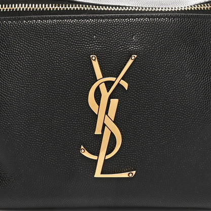 Saint Laurent Grain De Poudre Monogram Belt Bag Black 8 of 10