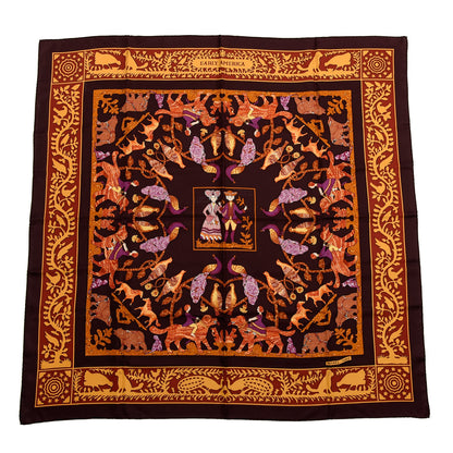 Hermes Silk Early America Scarf 90 1 of 4