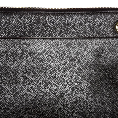 Chanel Caviar CC Shoulder Bag Dark Brown 13 of 14