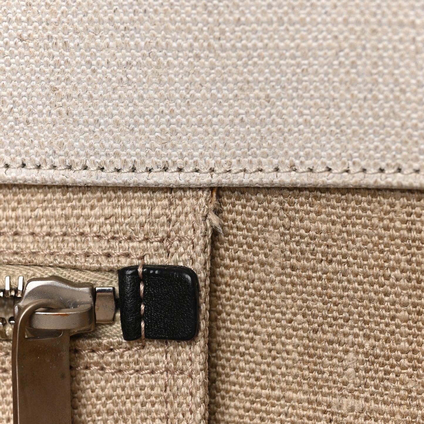 Linen Calfskin Rive Gauche Tote Optic White