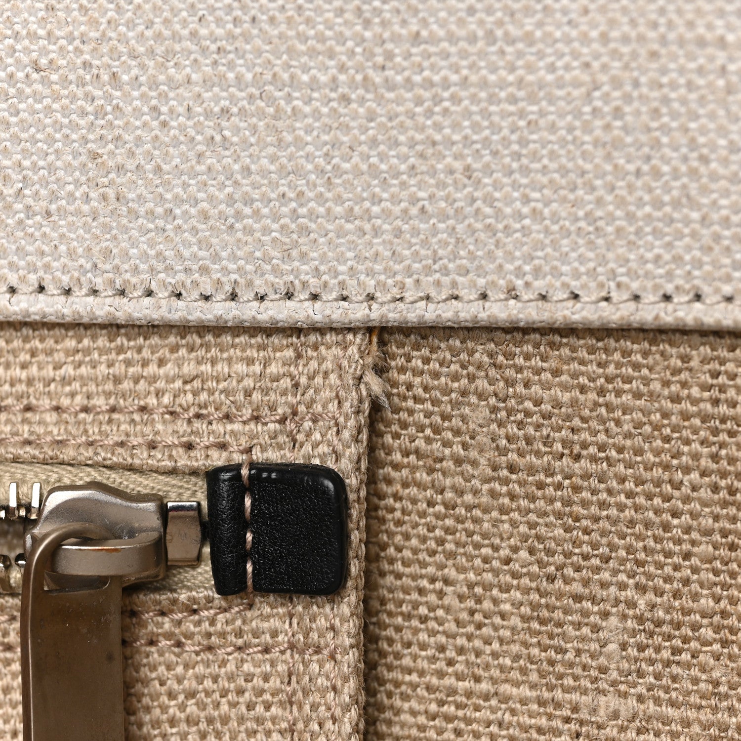 Saint Laurent Linen Calfskin Rive Gauche Tote Optic White 7 of 11