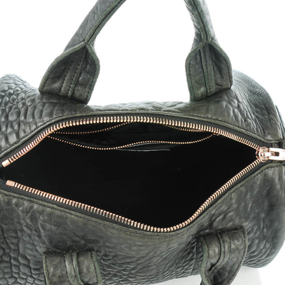 Alexander Wang Pebbled Lambskin Rocco Black Rose Gold Hardware 6 of 9