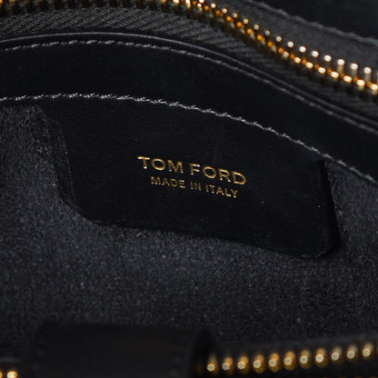 Tom Ford Smooth Calfskin Medium Icon Bag Black 8 of 12
