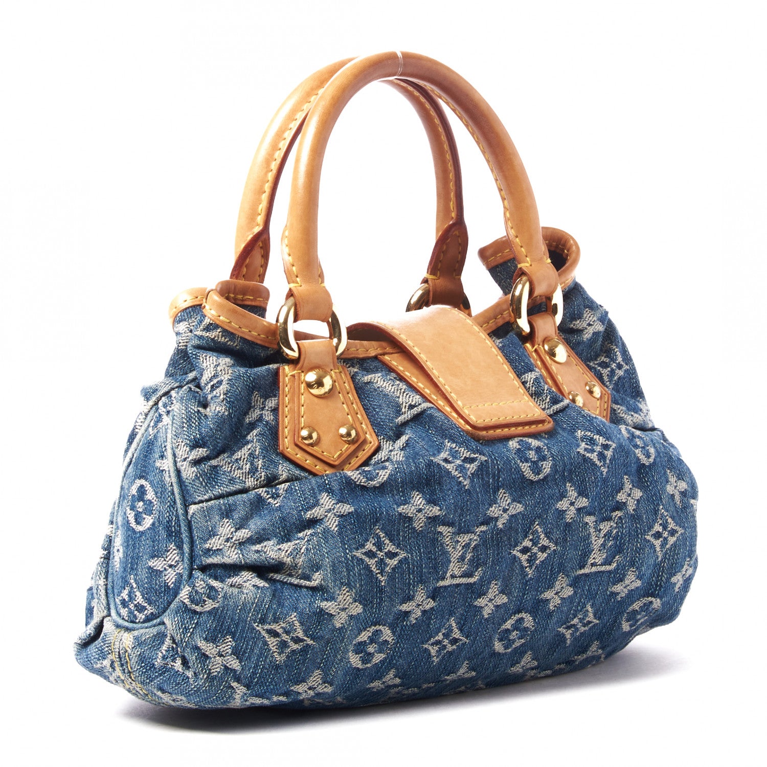 Louis Vuitton Monogram Denim Pleaty Blue 2 of 8