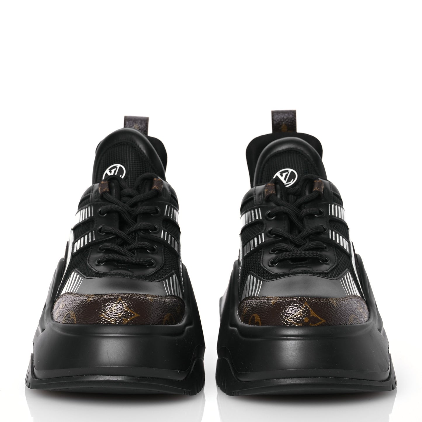 Calfskin Monogram LV Archlight 2.0 Platform Sneakers 38 Black