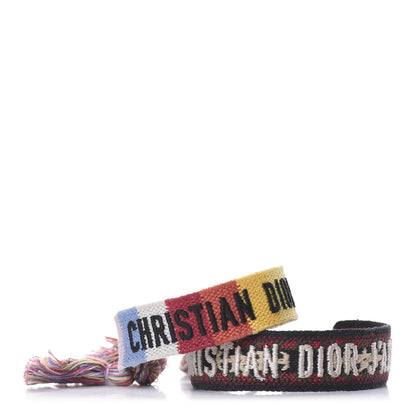 Christian Dior Woven Cotton J'Adior Friendship Bracelet Set Multicolor 1 of 4