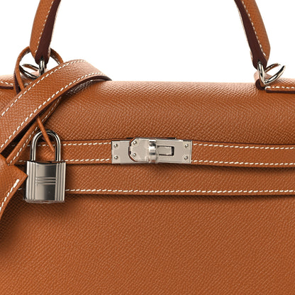 Hermes Epsom Kelly Sellier 25 Gold 8 of 13