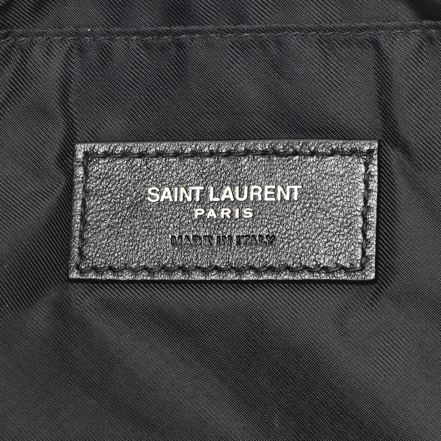 Lambskin Quilted Gaby Cosmetic Pouch Black