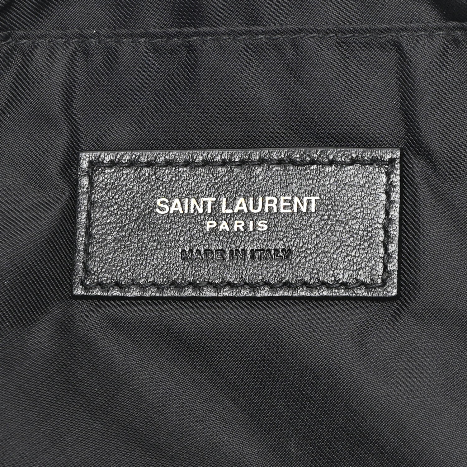 Saint Laurent Lambskin Quilted Gaby Cosmetic Pouch Black 6 of 12