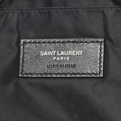 Saint Laurent Lambskin Quilted Gaby Cosmetic Pouch Black 6 of 12