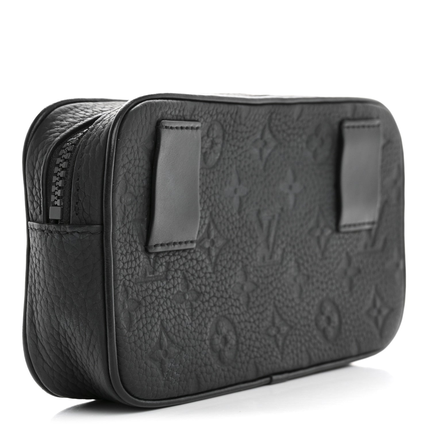 Louis Vuitton Taurillon Monogram Uniformes Solar Ray Soft Pochette Volga Belt Bag Black 3 of 11