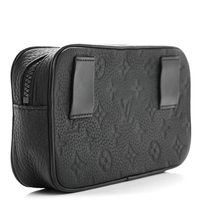 Louis Vuitton Taurillon Monogram Uniformes Solar Ray Soft Pochette Volga Belt Bag Black 3 of 11