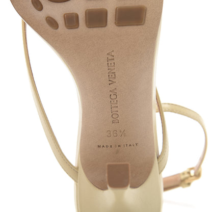 Bottega Veneta Lambskin Stretch Multi Strap 90mm Sandals 36.5 Porridge 7 of 8