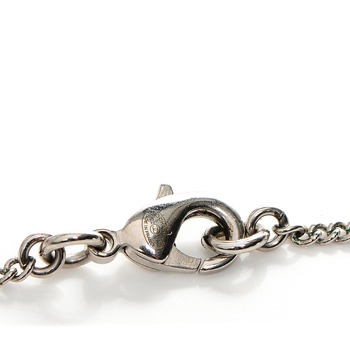 Crystal Timeless CC Necklace Silver