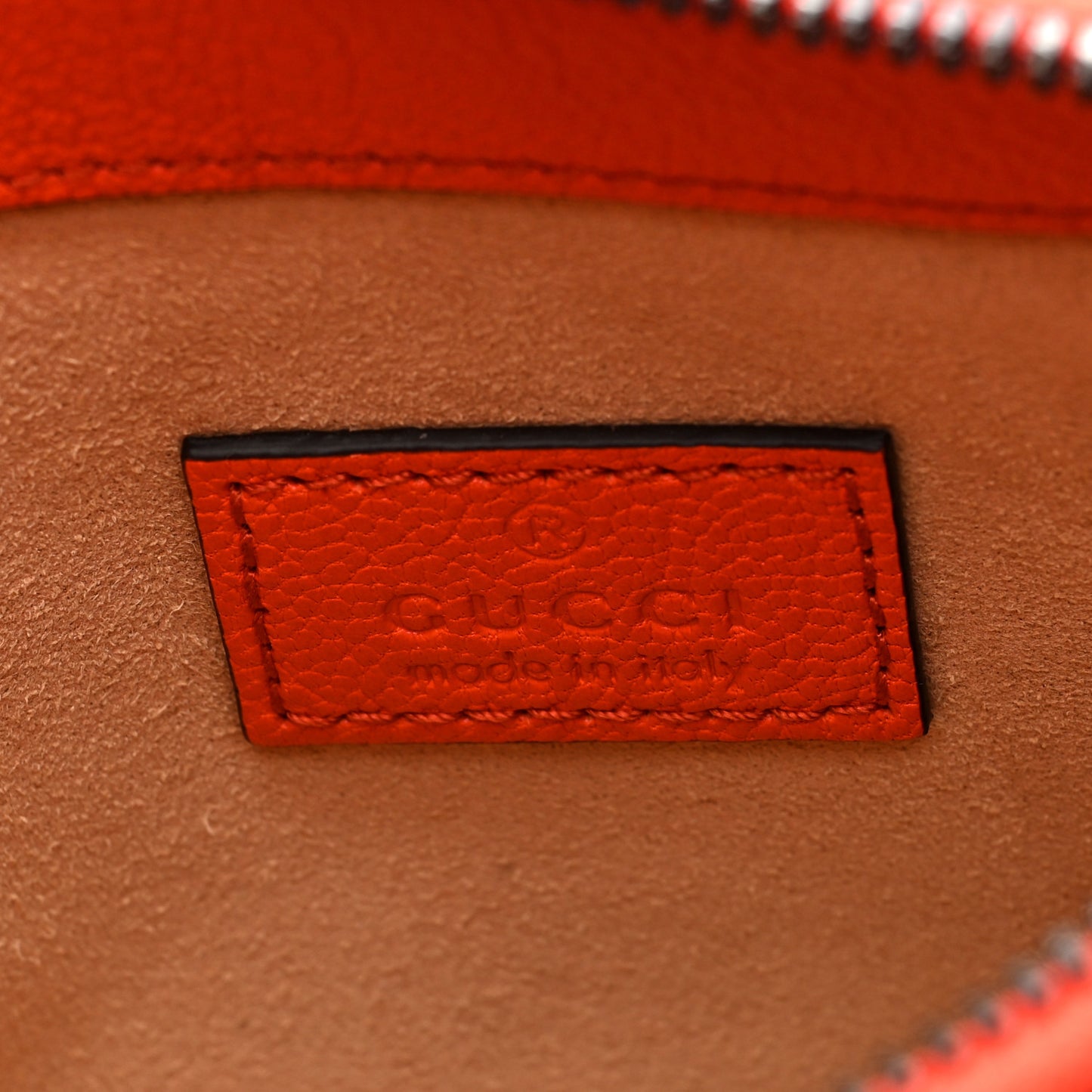 Goatskin Mini Aphrodite Shoulder Bag Orange