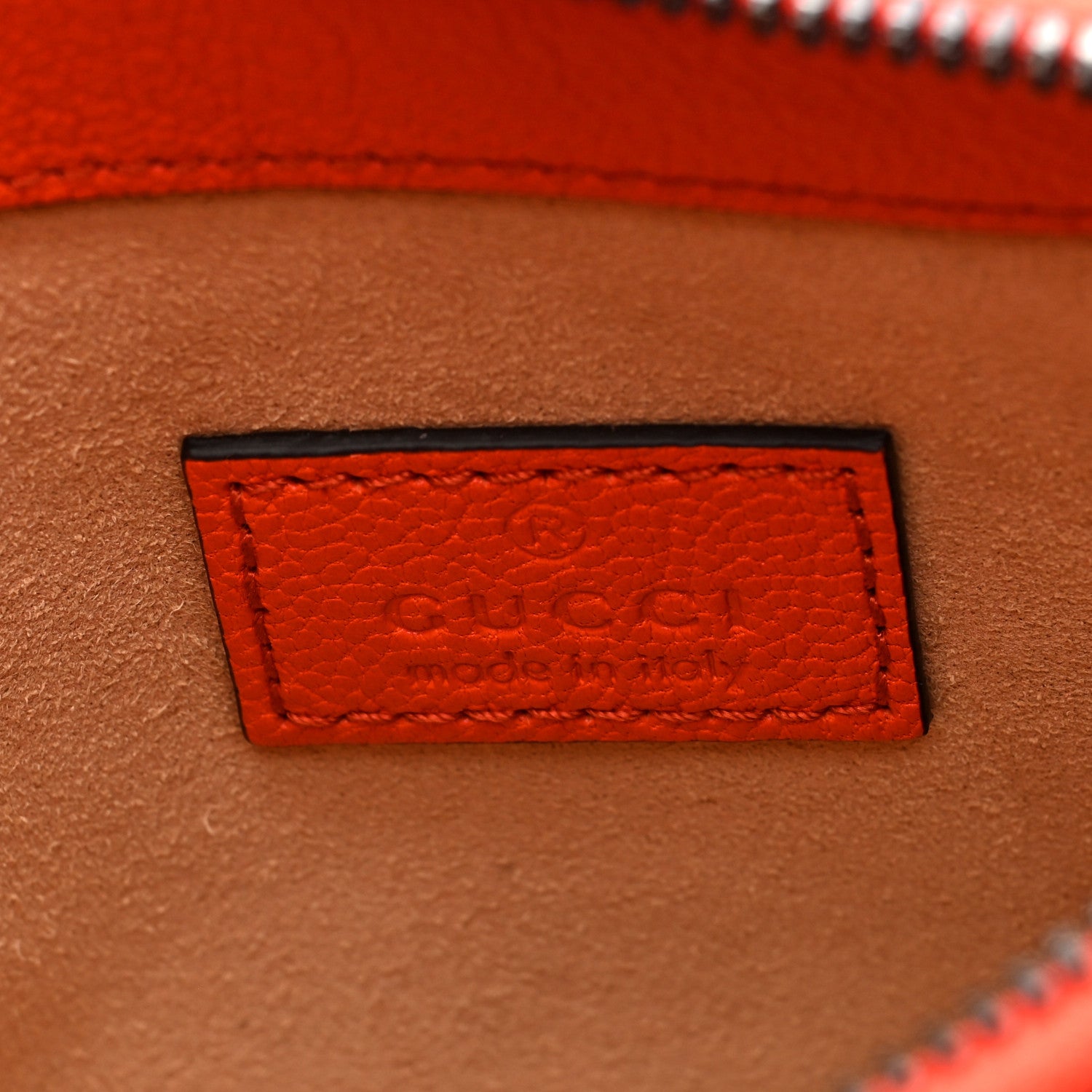 Gucci Goatskin Mini Aphrodite Shoulder Bag Orange 6 of 10