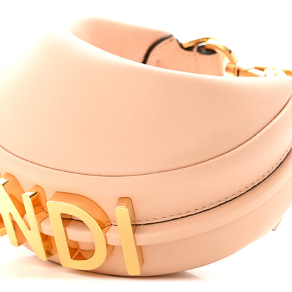 Fendi Vitello Grace Matte Nano Fendigraphy Hobo Charm Light Rose 10 of 10