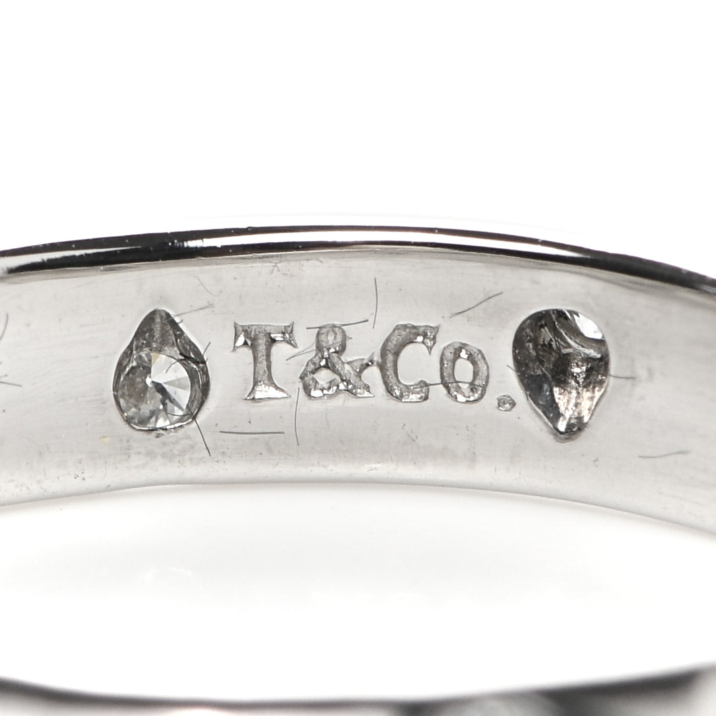 Platinum Diamond 4mm Etoile Band Ring 55 7.25