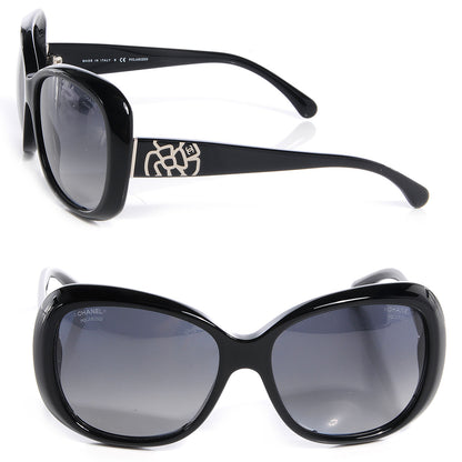Chanel CC Camellia Sunglasses 5248 Black 1 of 6